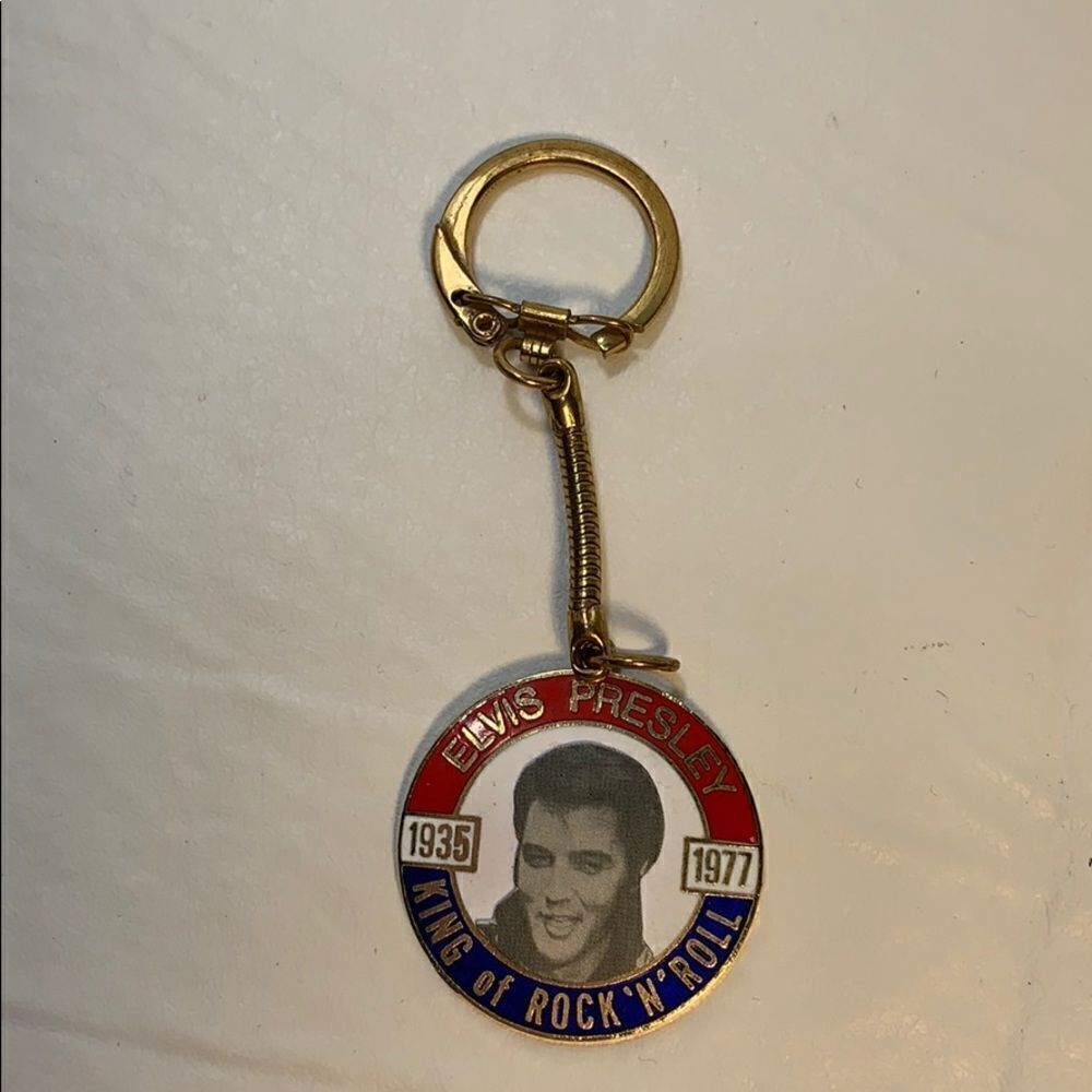 Elvis Presley King Of Rock N Roll 1935 1977 Vintage Key Ring